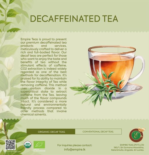 Discover the Magic of Serenity: Empire Teas Introduces Ceylon Decaf Teas