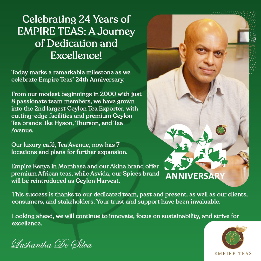 Celebrating 24 Years of Empire Teas: A Journey of Dedication and Excellence!